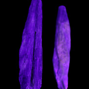 Natural Blue Kyanite blade crystals 20-24g in UV light - Rocks and Things Store