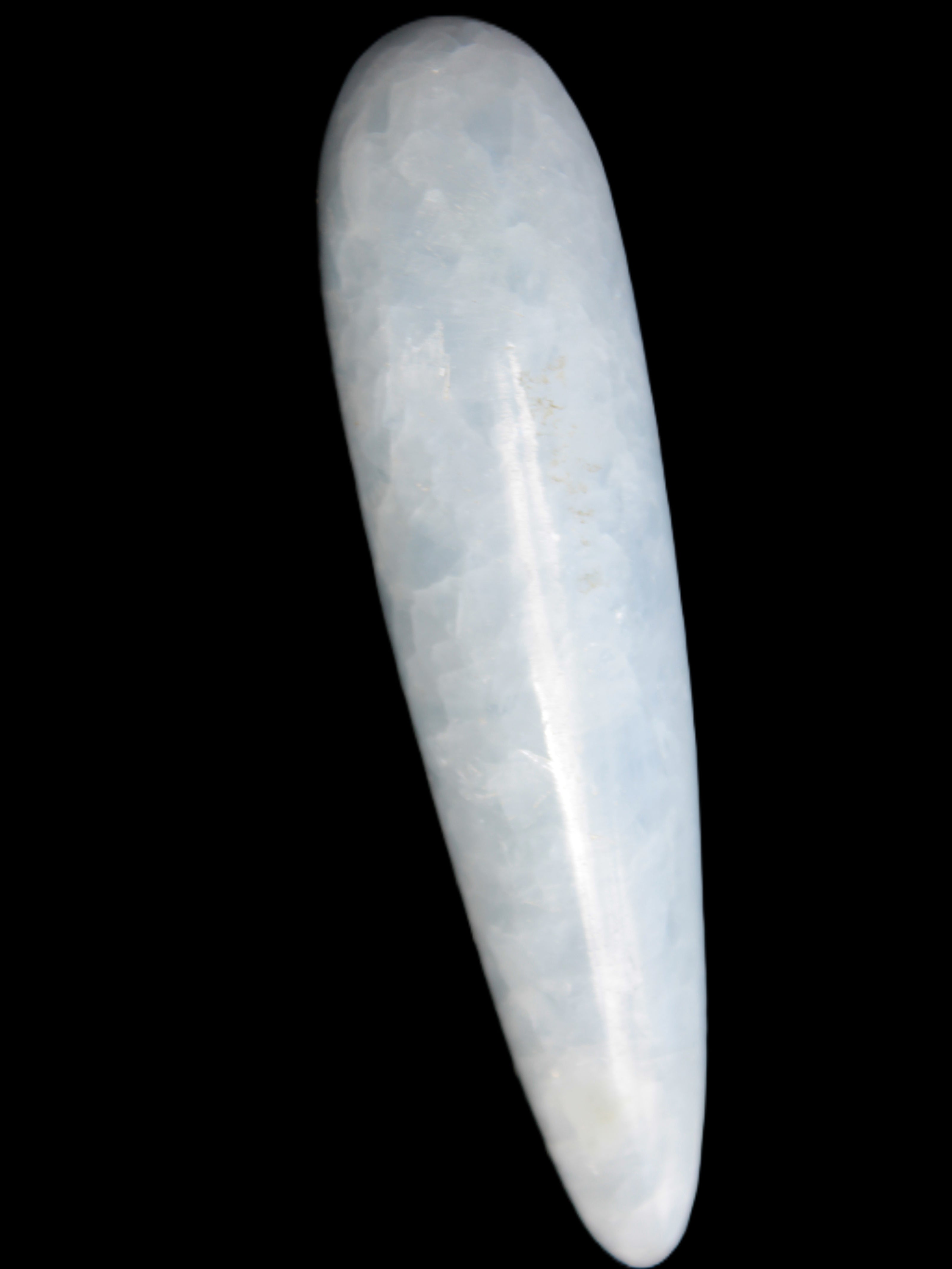 Celestite hand-carved massage wand, various sizes Rocks and Things Store