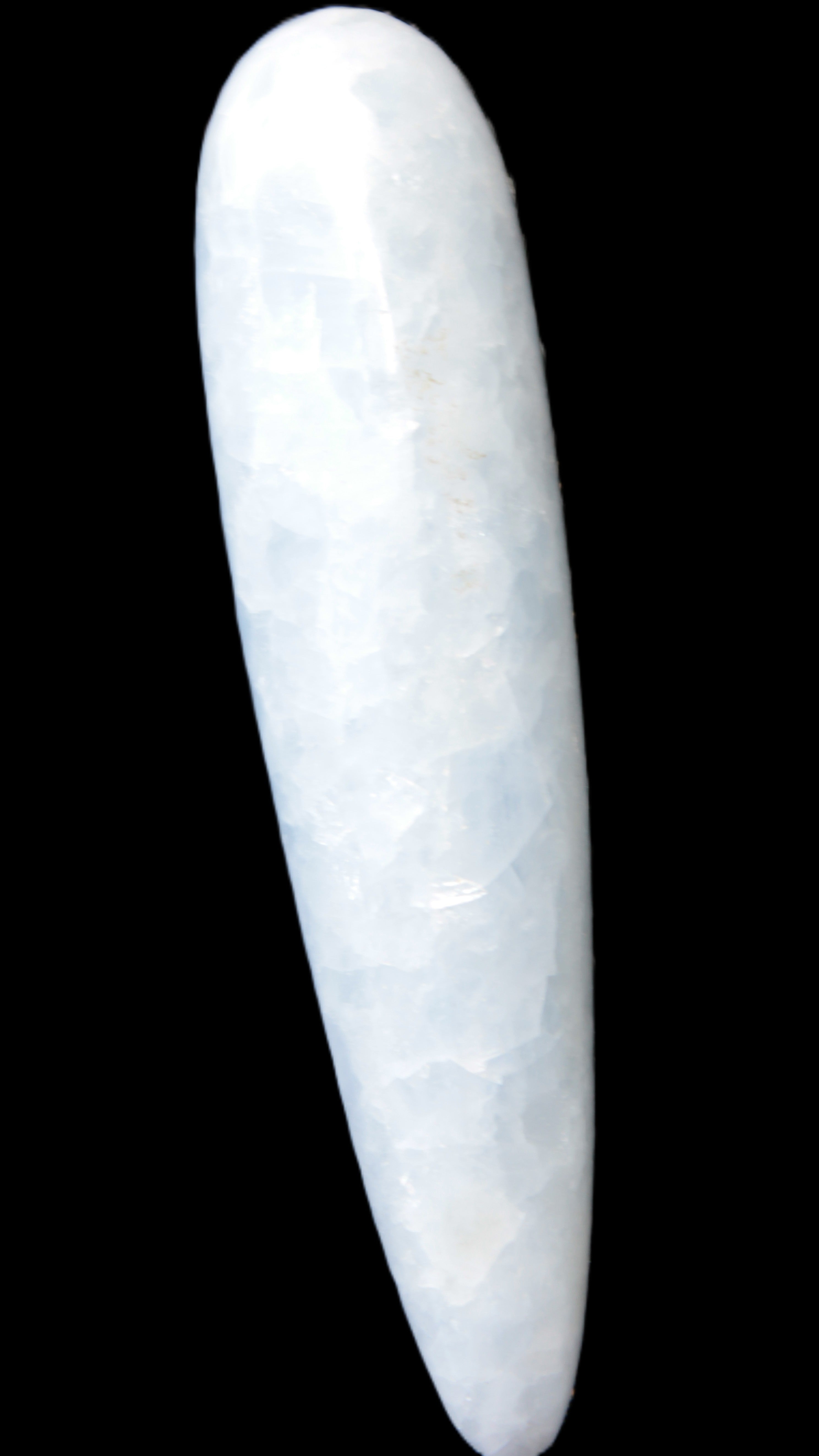 Celestite hand-carved massage wand, various sizes Rocks and Things Store