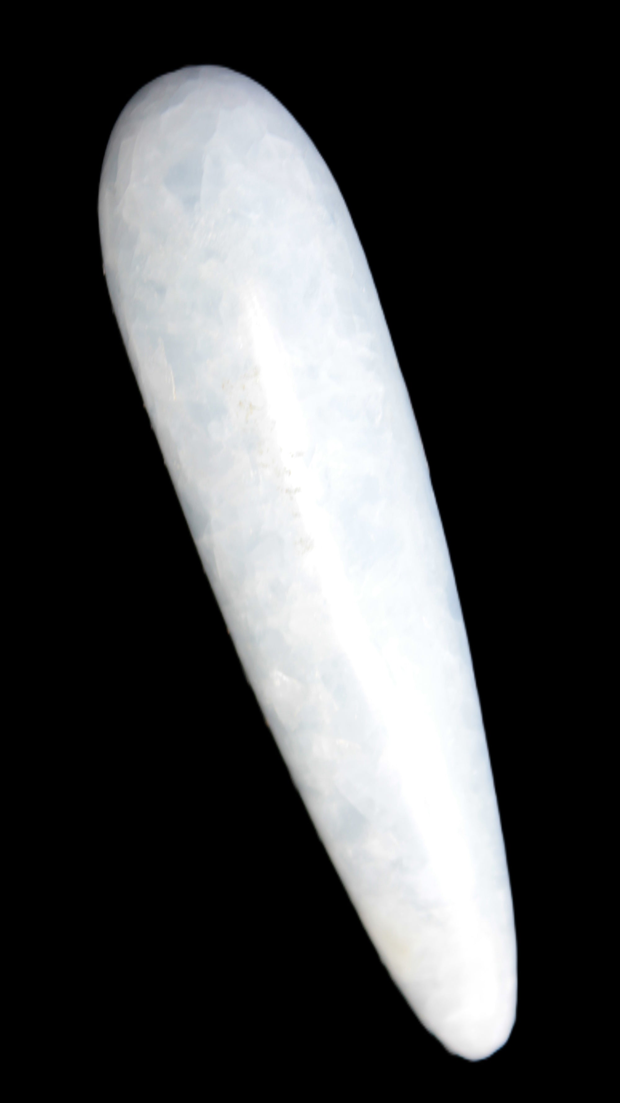 Celestite hand-carved massage wand, various sizes Rocks and Things Store