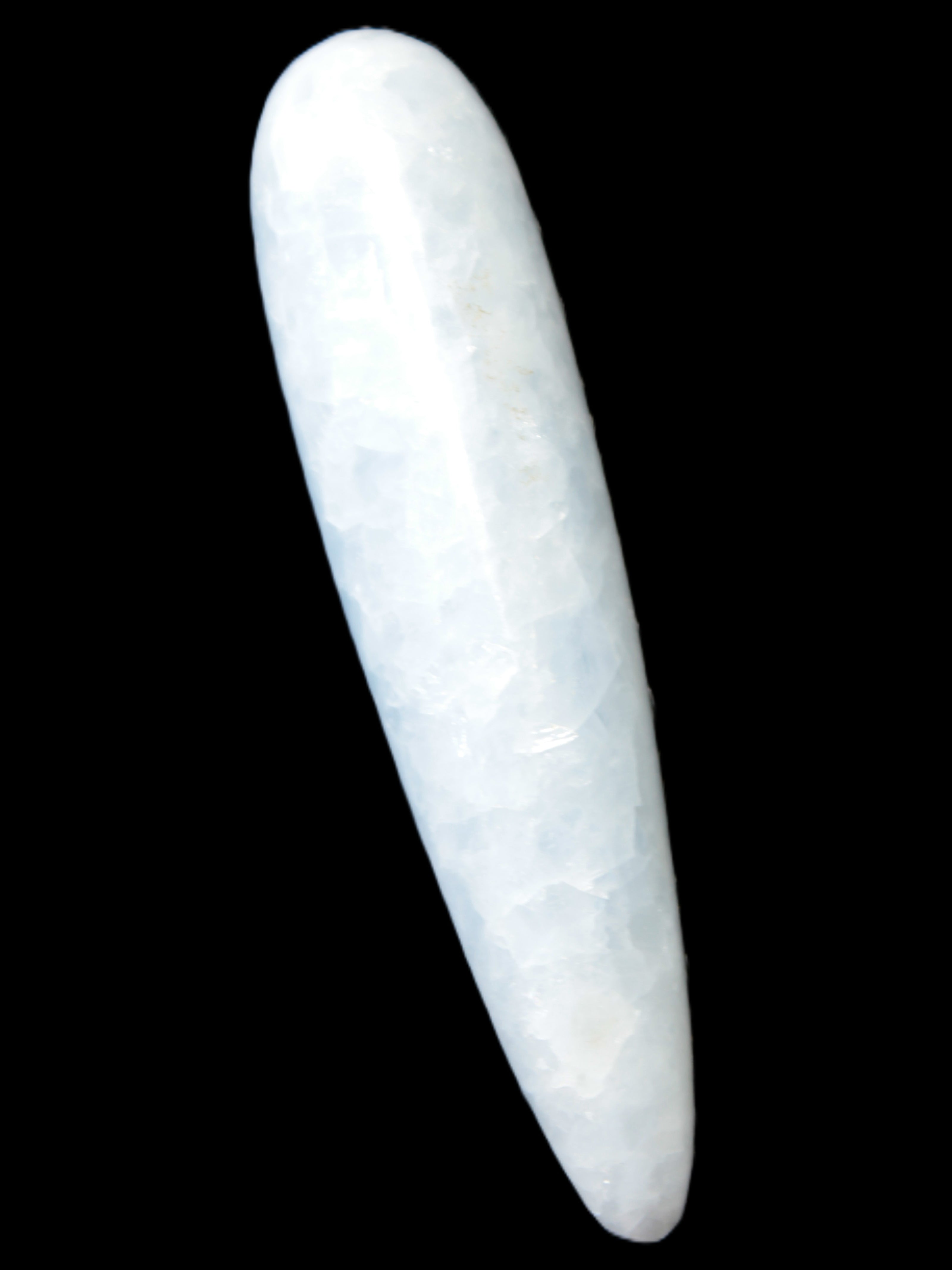 Celestite hand-carved massage wand, various sizes Rocks and Things Store