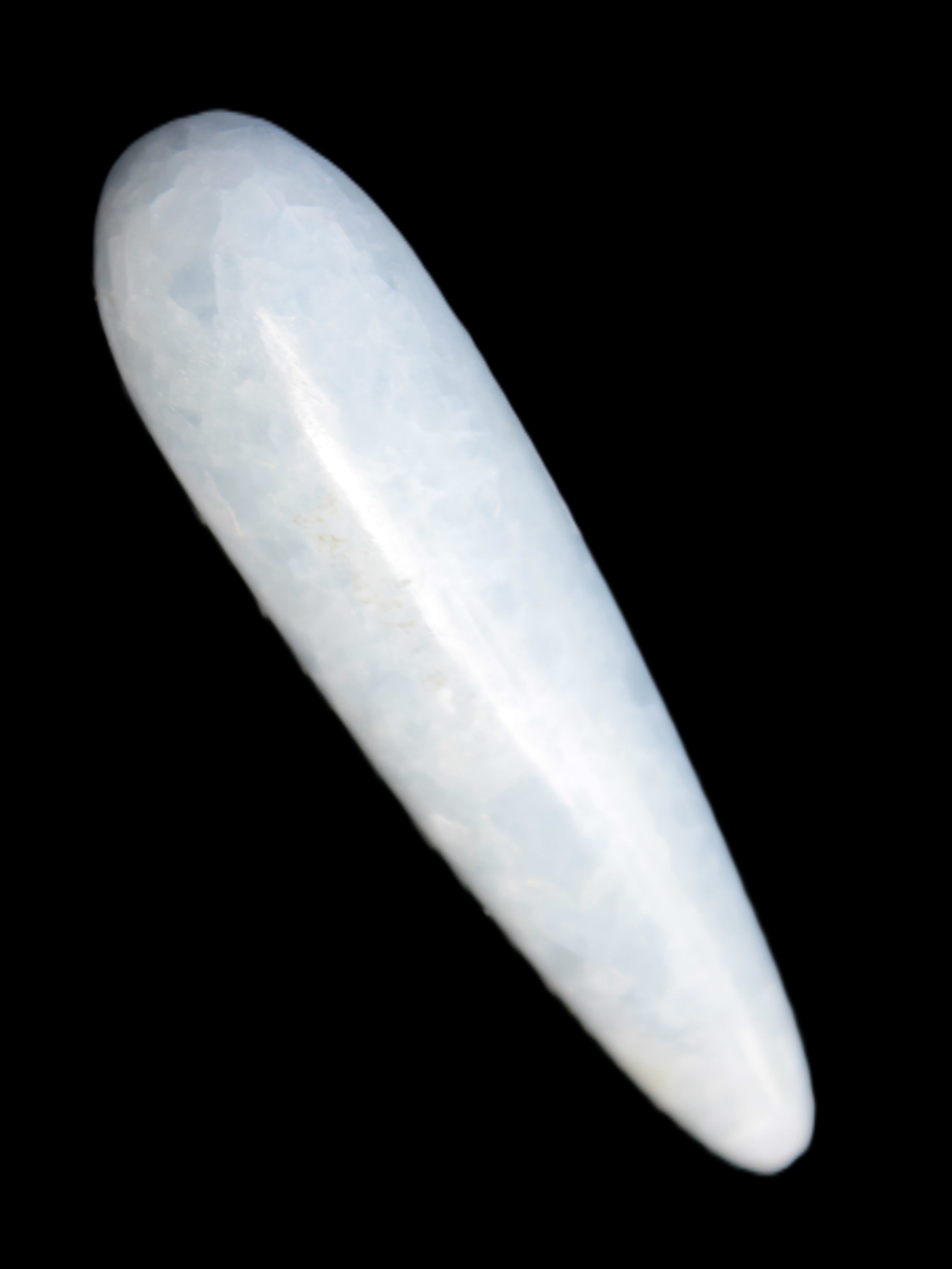 Celestite hand-carved massage wand, various sizes Rocks and Things Store