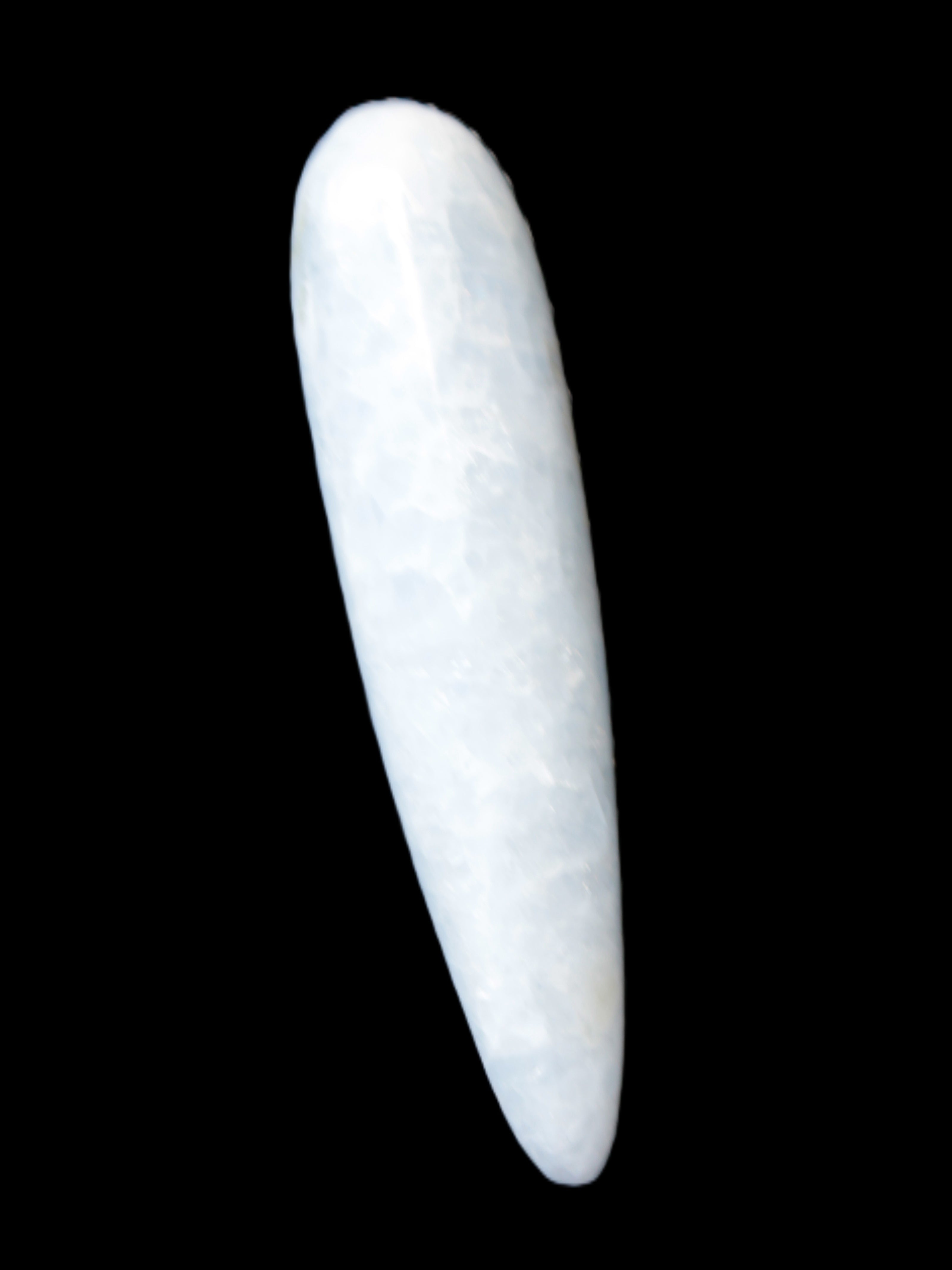 Celestite hand-carved massage wand, various sizes Rocks and Things Store