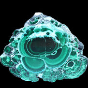 Silicified Malachite Chrysocolla slice 125*104*16mm 470g in sunlight - Rocks and Things Store
