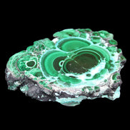 Silicified Malachite Chrysocolla slice 125*104*16mm 470g in sunlight - Rocks and Things Store