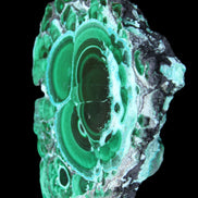 Silicified Malachite Chrysocolla slice 125*104*16mm 470g in sunlight - Rocks and Things Store