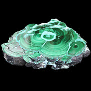 Silicified Malachite Chrysocolla slice 125*104*16mm 470g in sunlight - Rocks and Things Store
