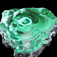 Silicified Malachite Chrysocolla slice 125*104*16mm 470g in sunlight - Rocks and Things Store