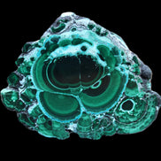 Silicified Malachite Chrysocolla slice 125*104*16mm 470g in sunlight - Rocks and Things Store