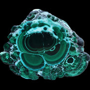 Silicified Malachite Chrysocolla slice 125*104*16mm 470g in sunlight - Rocks and Things Store