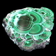 Silicified Malachite Chrysocolla slice 125*104*16mm 470g in sunlight - Rocks and Things Store