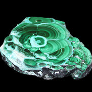 Silicified Malachite Chrysocolla slice 125*104*16mm 470g in sunlight - Rocks and Things Store