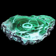 Silicified Malachite Chrysocolla slice 125*104*16mm 470g in sunlight - Rocks and Things Store