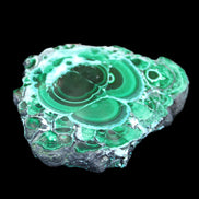 Silicified Malachite Chrysocolla slice 125*104*16mm 470g in sunlight - Rocks and Things Store