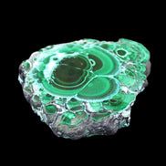 Silicified Malachite Chrysocolla slice 125*104*16mm 470g in sunlight - Rocks and Things Store