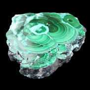 Silicified Malachite Chrysocolla slice 125*104*16mm 470g in sunlight - Rocks and Things Store