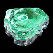 Silicified Malachite Chrysocolla slice 125*104*16mm 470g in sunlight - Rocks and Things Store