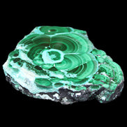 Silicified Malachite Chrysocolla slice 125*104*16mm 470g in sunlight - Rocks and Things Store