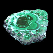 Silicified Malachite Chrysocolla slice 125*104*16mm 470g in sunlight - Rocks and Things Store