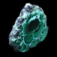 Silicified Malachite Chrysocolla slice 125*104*16mm 470g in sunlight - Rocks and Things Store