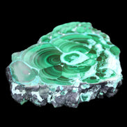 Silicified Malachite Chrysocolla slice 125*104*16mm 470g in sunlight - Rocks and Things Store