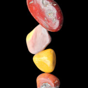 Mookaite 4 tumble polished stones 24g in sunlight - Rocks and Things Store