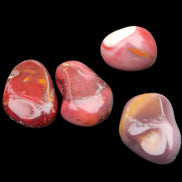 Mookaite 4 tumble polished stones 24g in sunlight - Rocks and Things Store