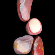 Mookaite 4 tumble polished stones 24g in sunlight - Rocks and Things Store