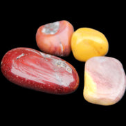 Mookaite 4 tumble polished stones 24g in sunlight - Rocks and Things Store