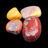 Mookaite 4 tumble polished stones 24g in sunlight - Rocks and Things Store