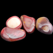 Mookaite 4 tumble polished stones 24g in sunlight - Rocks and Things Store