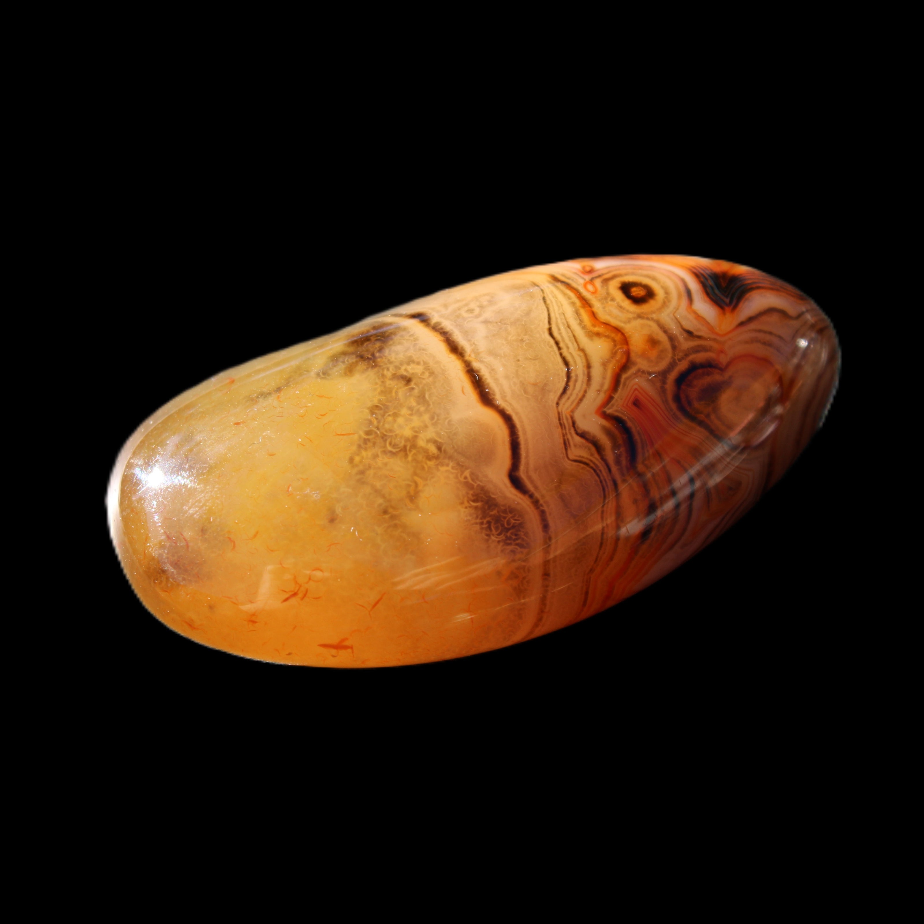 Crazy Lace Agate 55*33*19mm 47g in sunlight - Rocks and Things Store