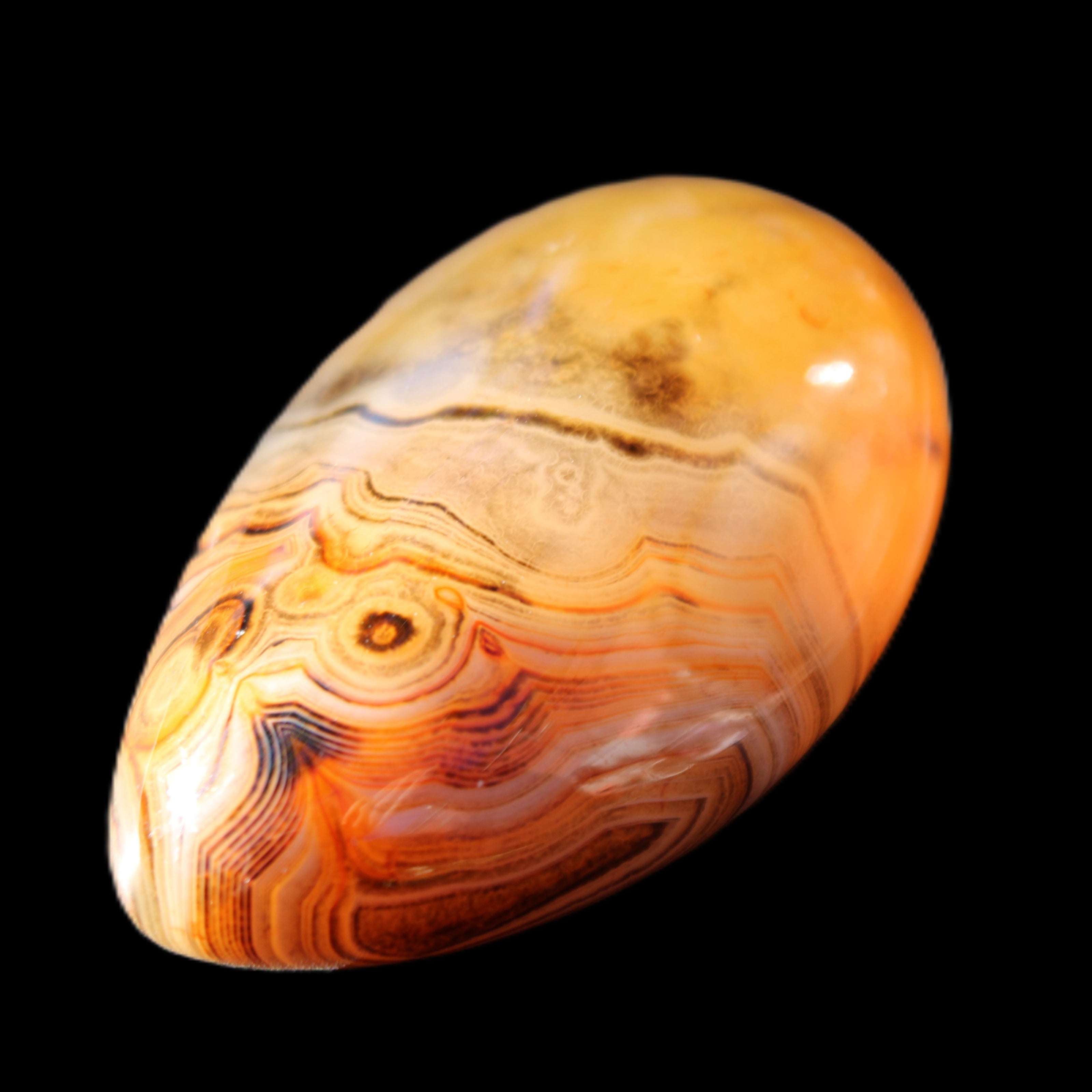 Crazy Lace Agate 55*33*19mm 47g in sunlight - Rocks and Things Store