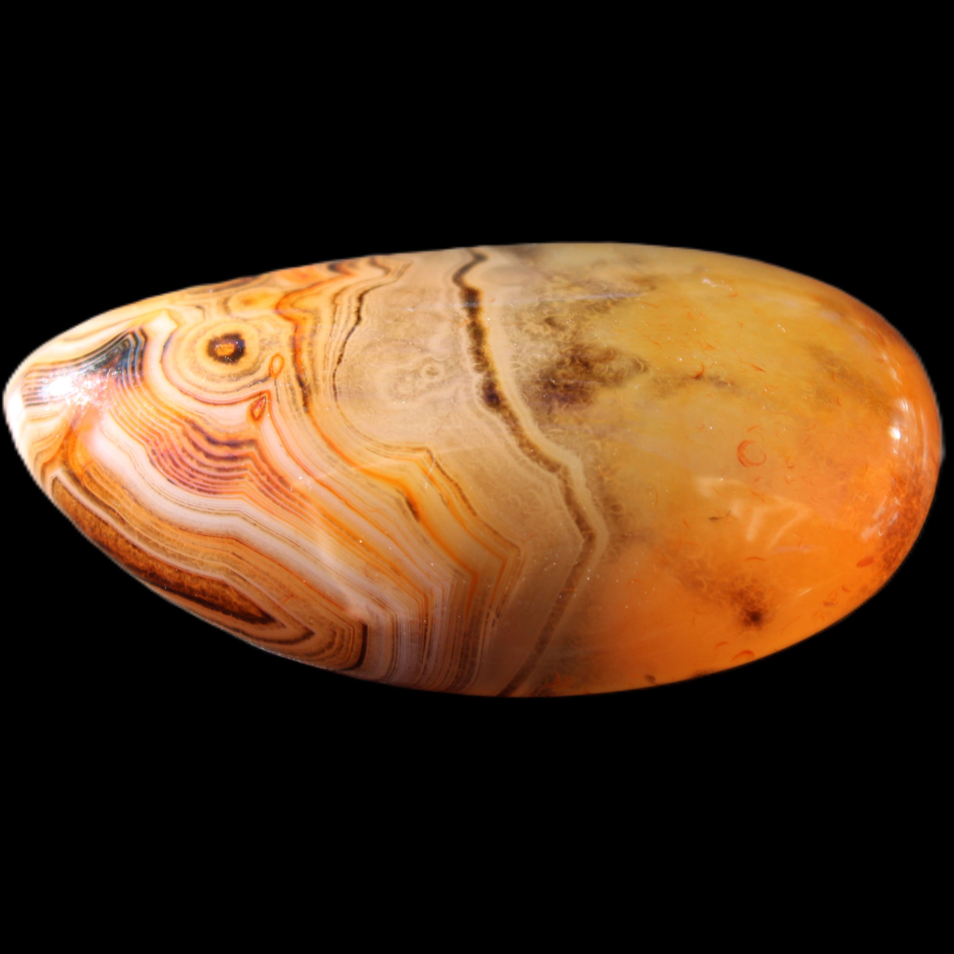Crazy Lace Agate 55*33*19mm 47g in sunlight - Rocks and Things Store