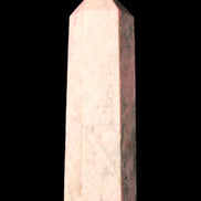 Pink Rhodonite wand 88mm 126g in sunlight - Rocks and Things Store