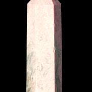 Pink Rhodonite wand 88mm 126g in sunlight - Rocks and Things Store