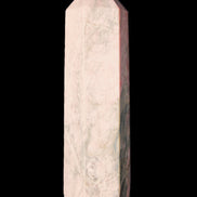 Pink Rhodonite wand 88mm 126g in sunlight - Rocks and Things Store