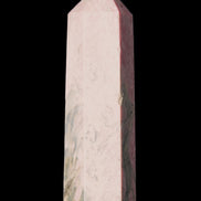 Pink Rhodonite wand 88mm 126g in sunlight - Rocks and Things Store