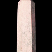 Pink Rhodonite wand 88mm 126g in sunlight - Rocks and Things Store