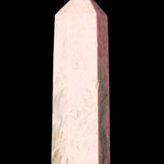 Pink Rhodonite wand 88mm 126g in sunlight - Rocks and Things Store
