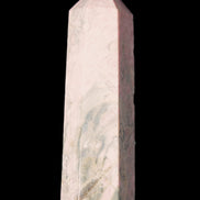 Pink Rhodonite wand 88mm 126g in sunlight - Rocks and Things Store