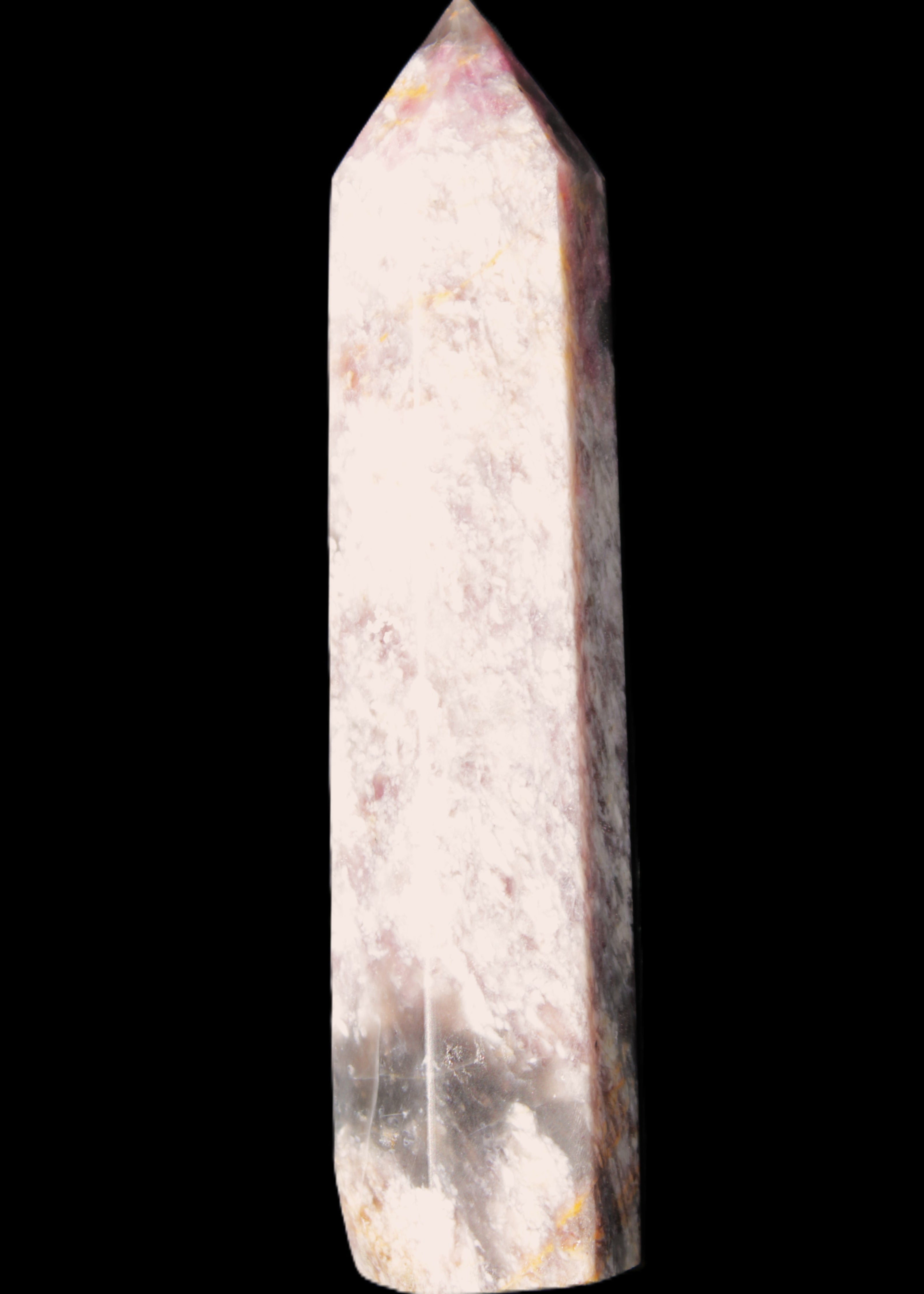 Pink Tourmaline wand 104mm 96g in sunlight - Rocks and Things Store