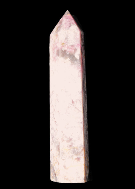 Pink Tourmaline wand 104mm 96g in sunlight - Rocks and Things Store