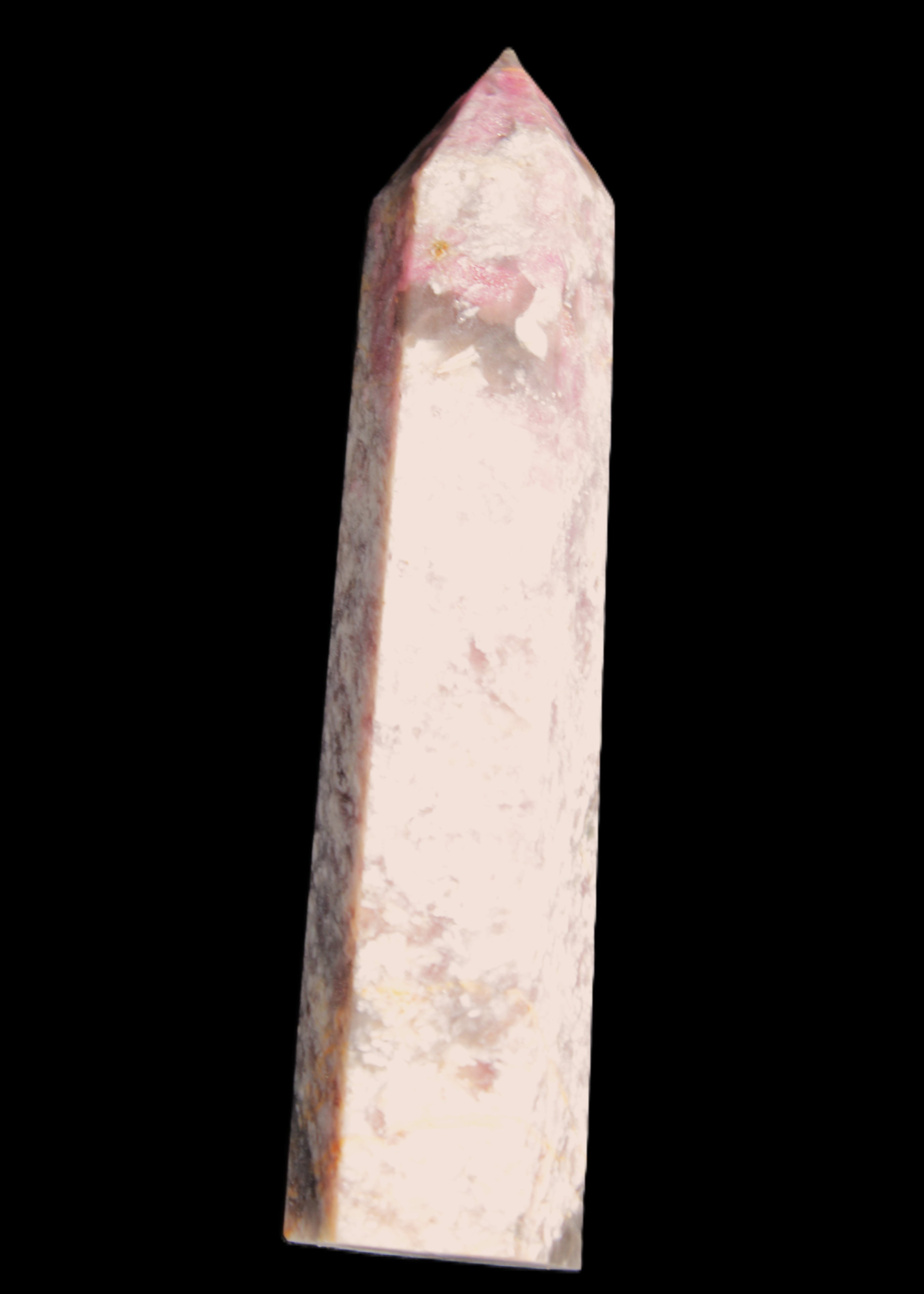 Pink Tourmaline wand 104mm 96g in sunlight - Rocks and Things Store