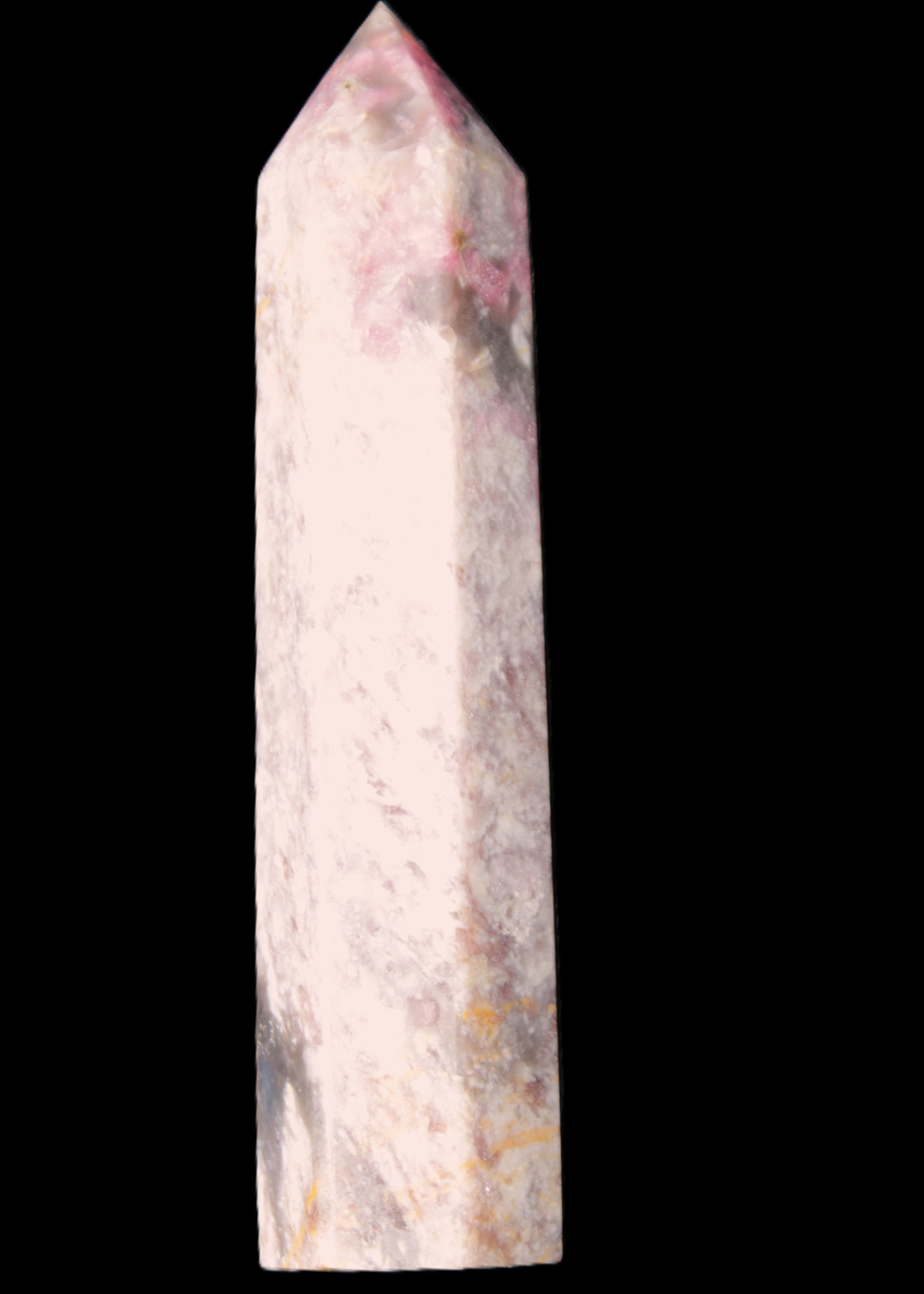Pink Tourmaline wand 104mm 96g in sunlight - Rocks and Things Store