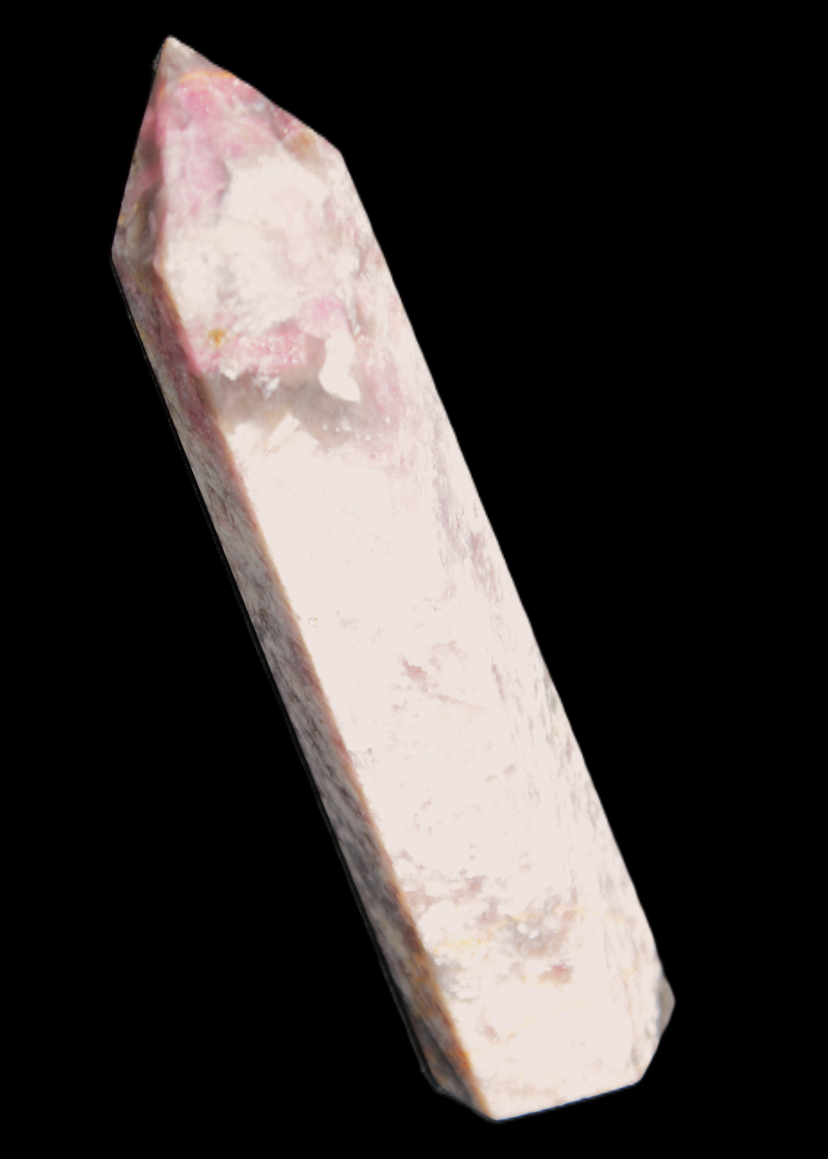 Pink Tourmaline wand 104mm 96g in sunlight - Rocks and Things Store