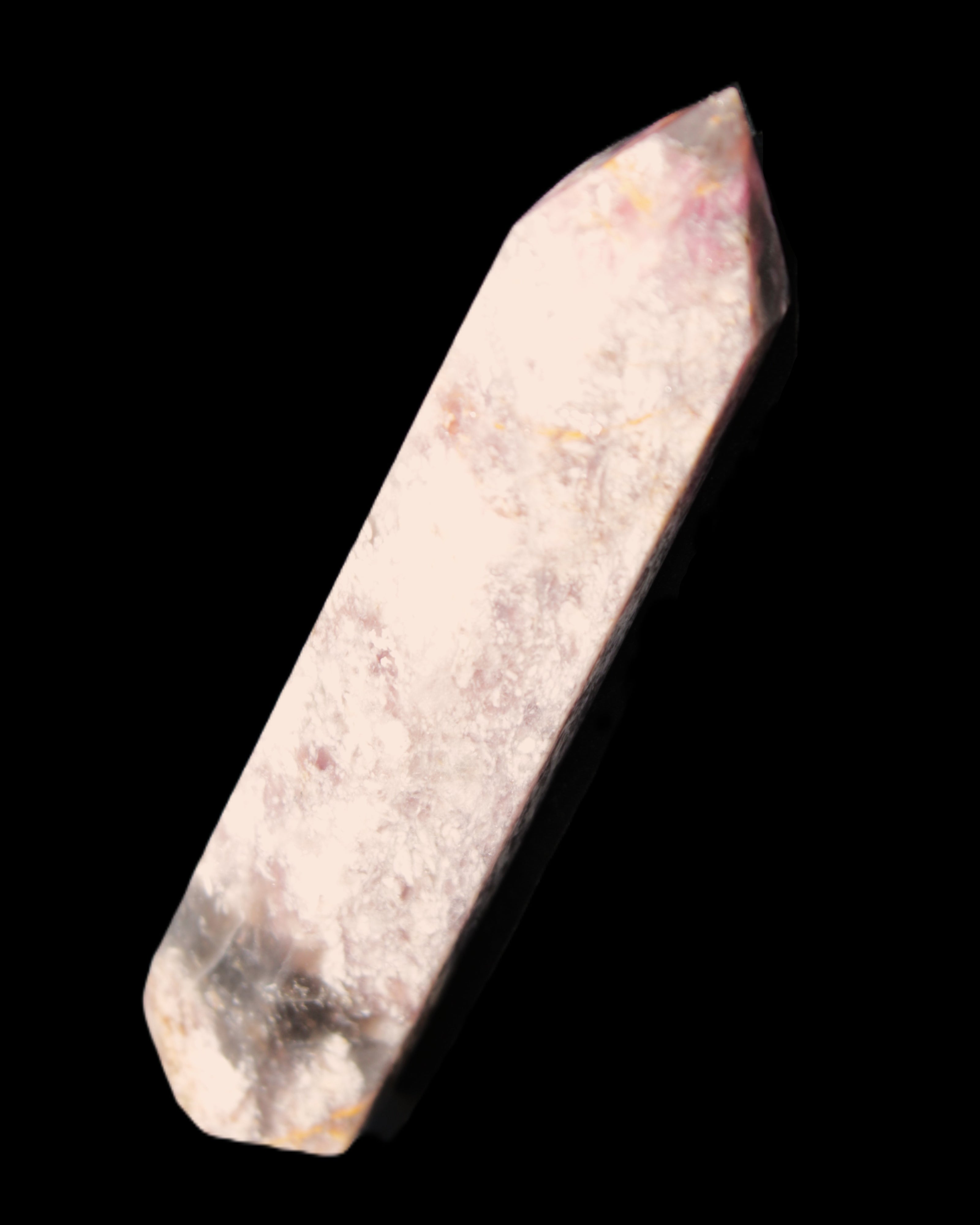 Pink Tourmaline wand 104mm 96g in sunlight - Rocks and Things Store