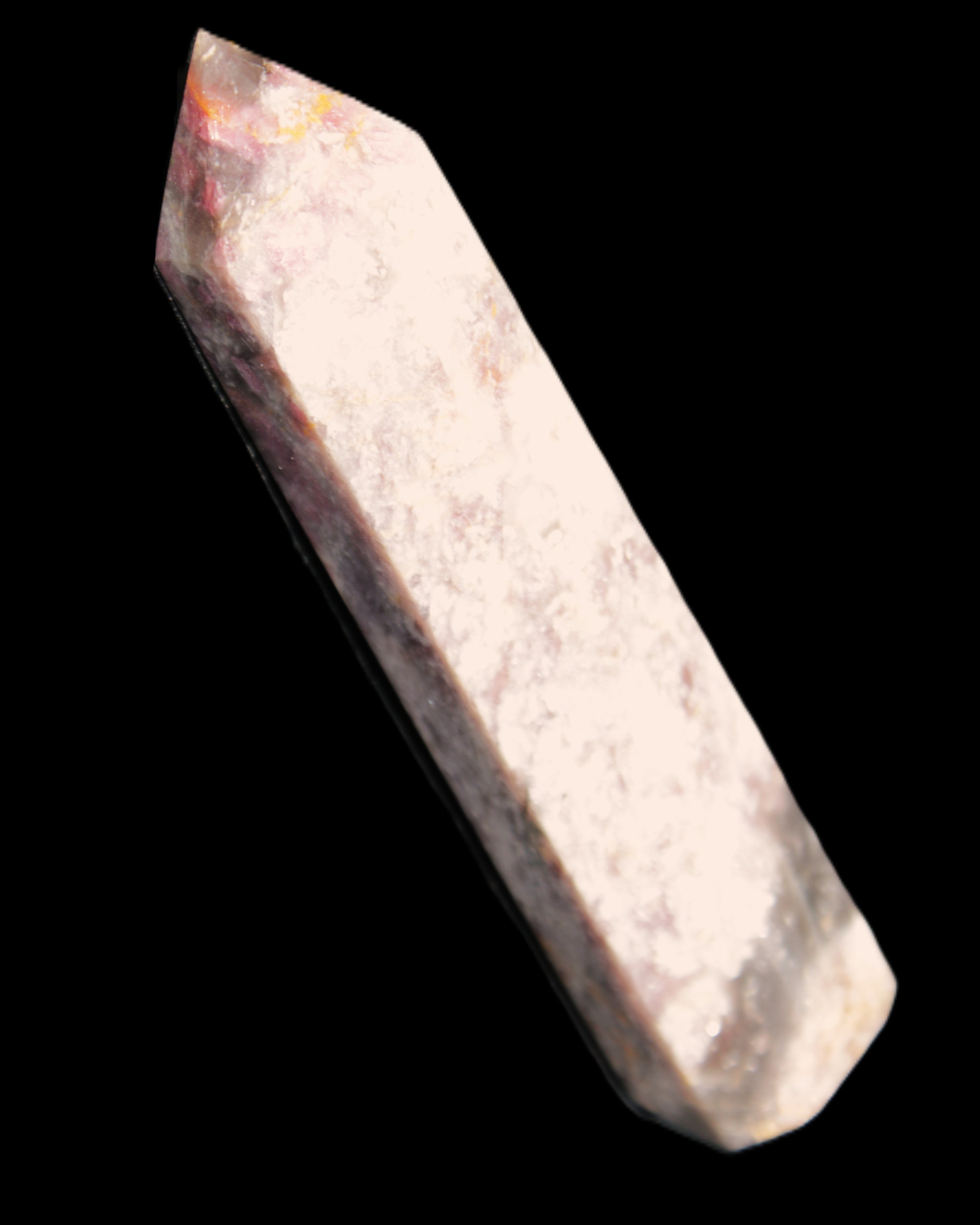 Pink Tourmaline wand 104mm 96g in sunlight - Rocks and Things Store