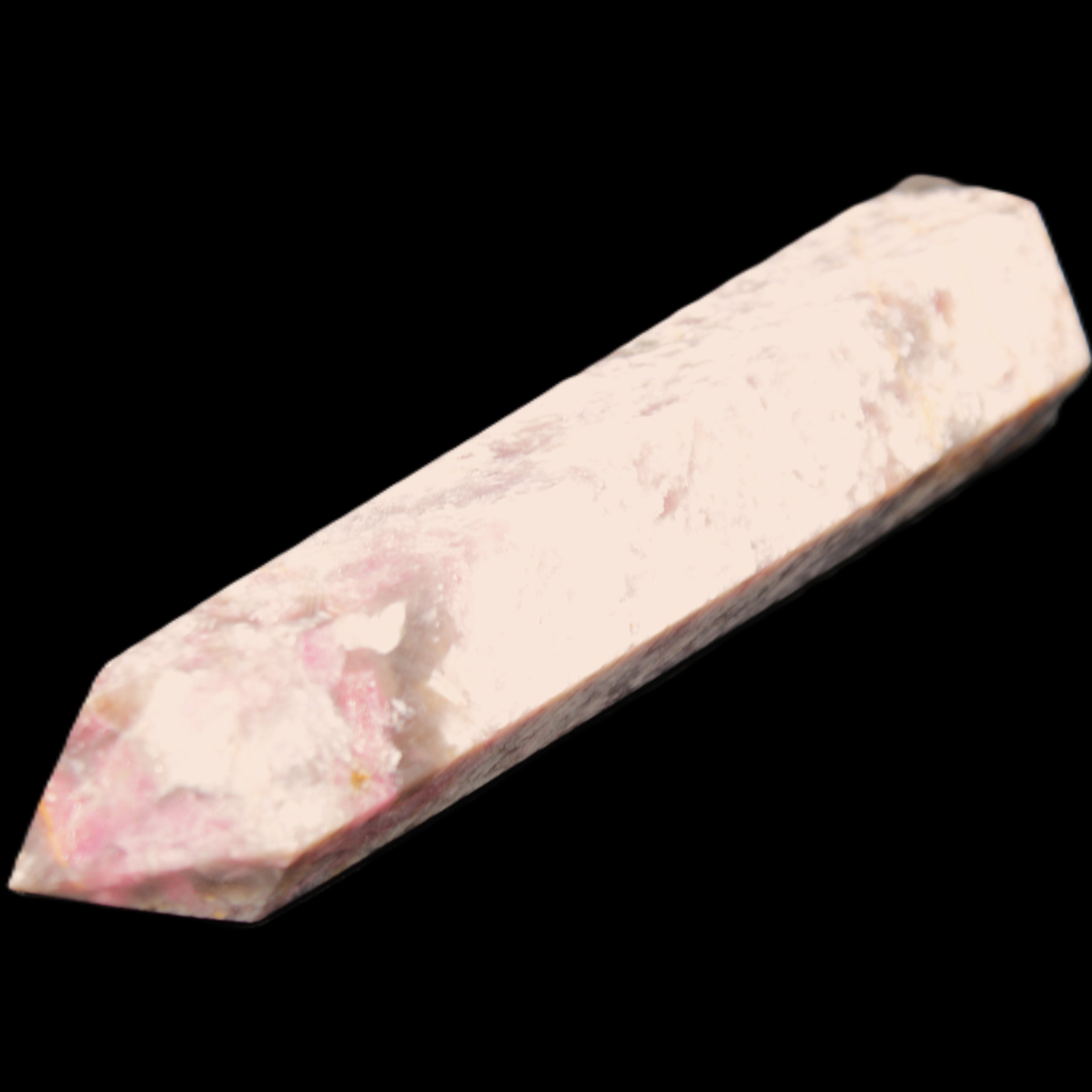 Pink Tourmaline wand 104mm 96g in sunlight - Rocks and Things Store