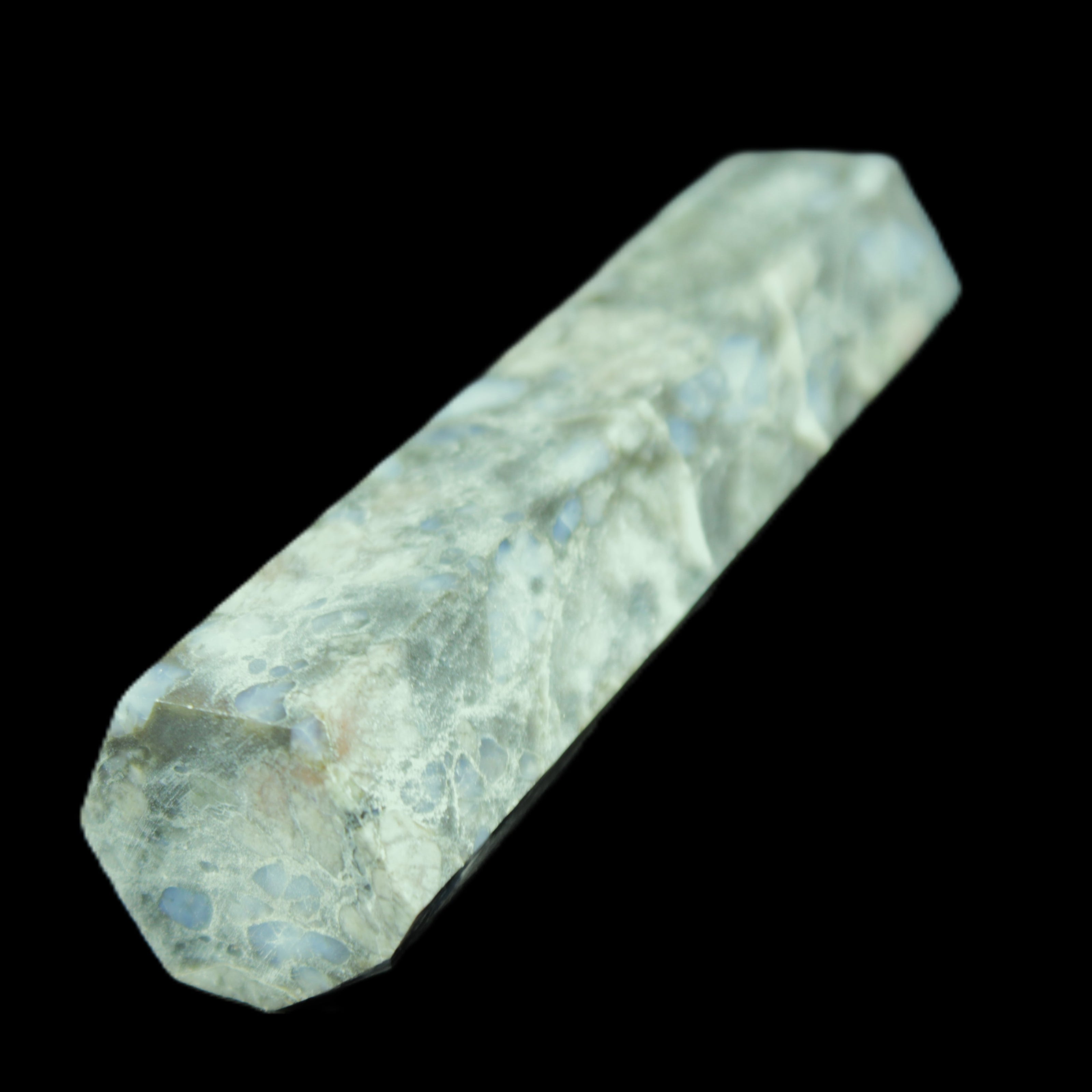 Llanite Que Sera Stone wand 88mm 68g in sunlight - Rocks and Things Store